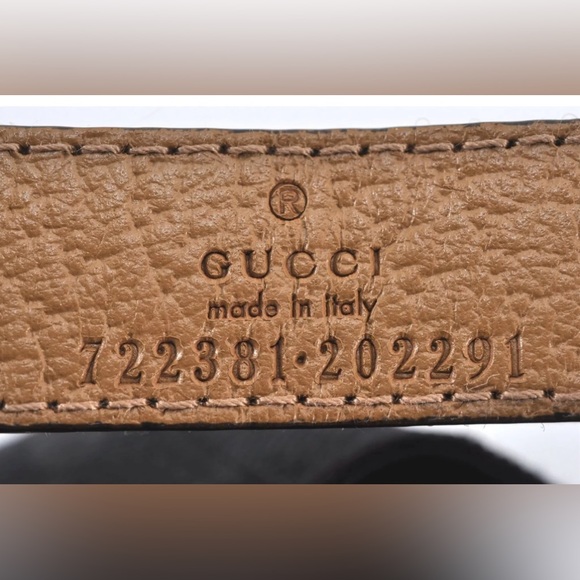 GUCCI Web Sherry Line Baseball Cap GG Canvas Leather Size L black/beige - Picture 16 of 16